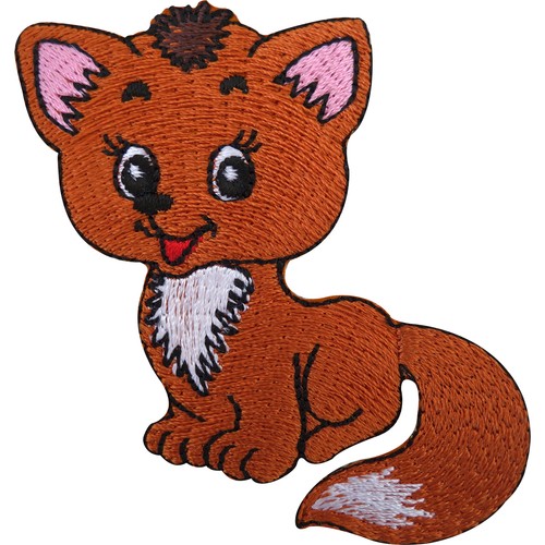 Fox iron patch sew - fox, on
