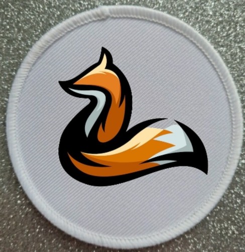 Fox iron sew on patch - 3", /